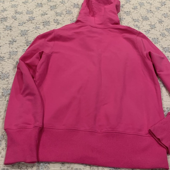 Christine Alexander Pink hoodie with Swarovski Crystal Studs Size S Perfect Cond - Picture 8 of 12
